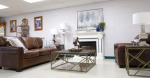 A common area in a skilled nursing facility