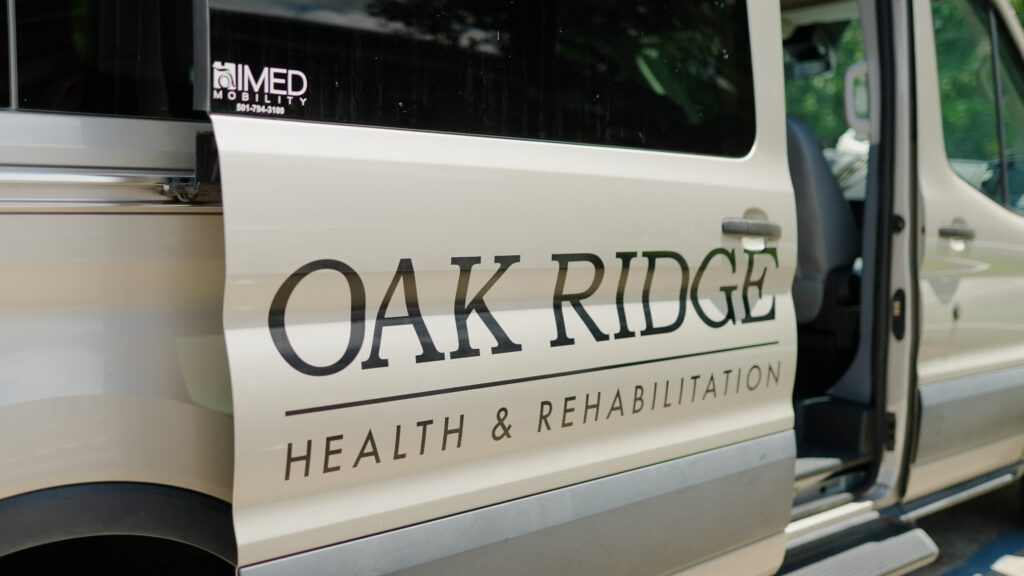 The bus for Oak Ridge a skilled nursing facility nursing home
